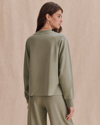 Winslow Drop Shoulder Top in Eucalytus