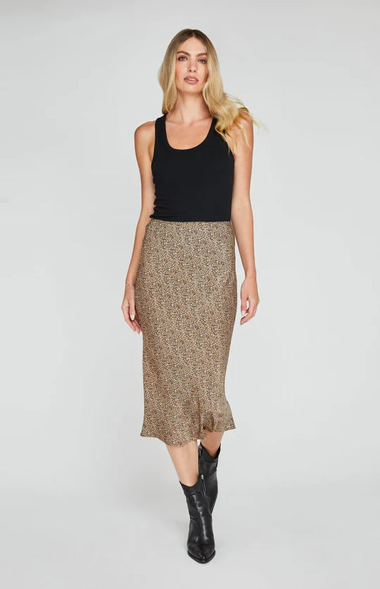 Florentine Skirt in Sand Dapple Brown