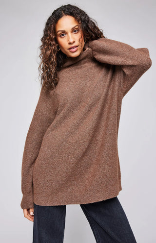 Jones Sweater in Heather Nutmeg