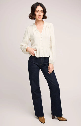 Ophelia Blouse in Cream