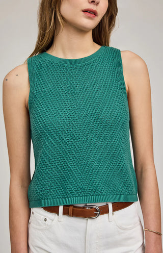 Marissa Knit Tank in Kelly