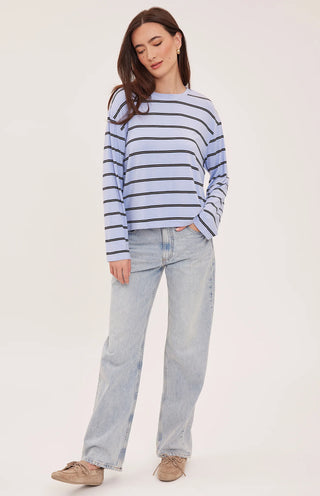 Indy Longsleeve Top in Sky Stripe