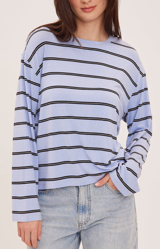 Indy Longsleeve Top in Sky Stripe