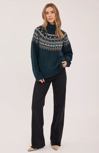 Freya Pullover Sweater in Spruce