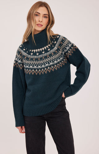 Freya Pullover Sweater in Spruce