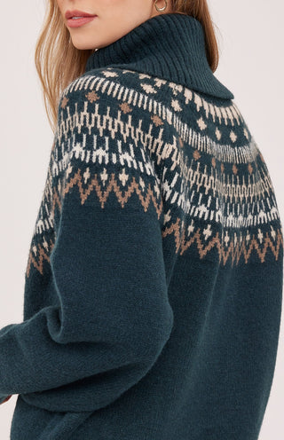 Freya Pullover Sweater in Spruce