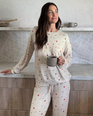 Brunch Print Marna Pillow Soft PJ Set