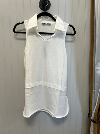 Stretch Viscose Cami w/ Blouse Bottom & Collar