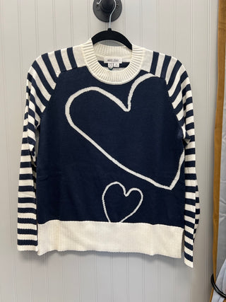 Olive Heart Jumper in Navy Multi