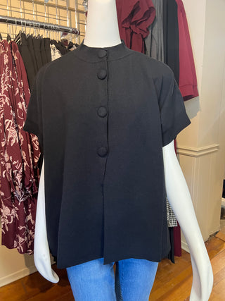 Oversize Knit Cardigan in Black