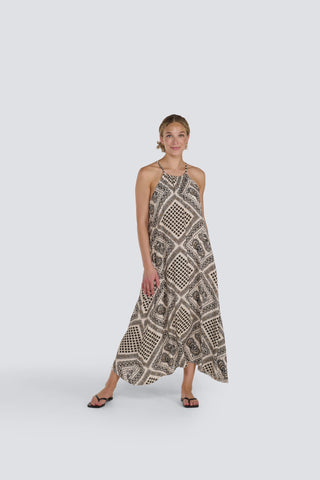 Abstract Print Dress