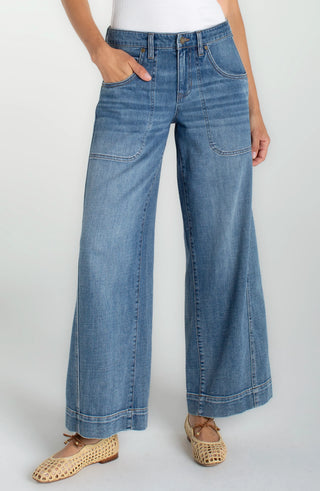 Stride Wide Leg with Utility Details in Culver City Wash