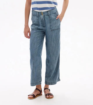 Sophie Wide Leg Pants in Blue Acid Rinse
