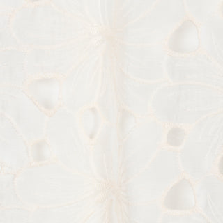 Raglan Embroidery Blouse in Cream