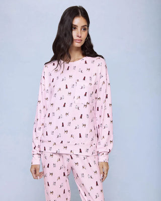 Marna Pillowsoft Jersey PJ Set in Cozy Canine
