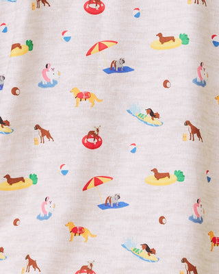 Flora Pillow Soft Short PJ Set in Dog Days of Summer