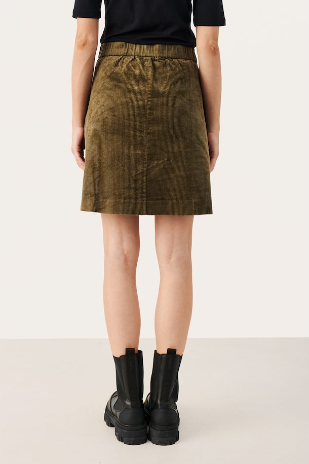 Lings Cord Skirt in Capers