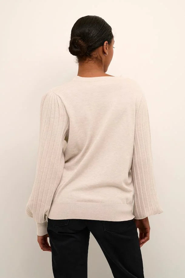 Lone Knit Pullover in Classic Sand Melange