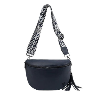 Kimberley Vegan Leather Crossbody in Black
