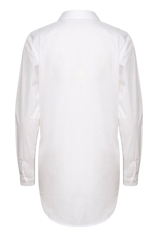 Scarlet Button Down Shirt in Optical White