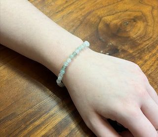 Ice Mountain Jade Bracelet with 4mm beads