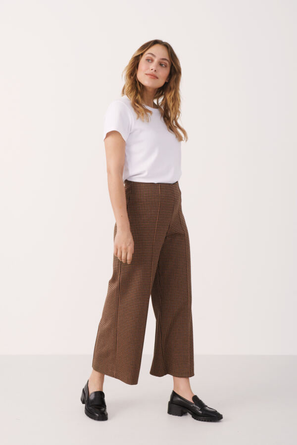 Ilisan Trouser in Brown Check