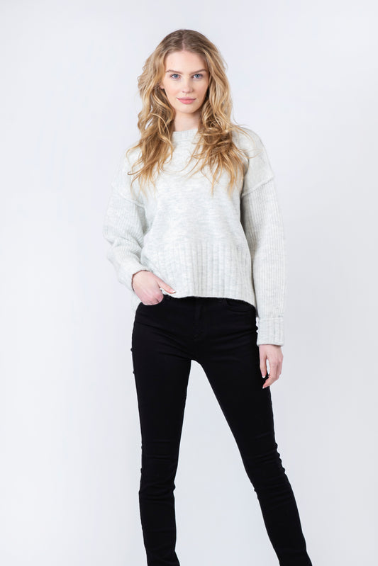 Bellamy Sweater with Ribbing Details