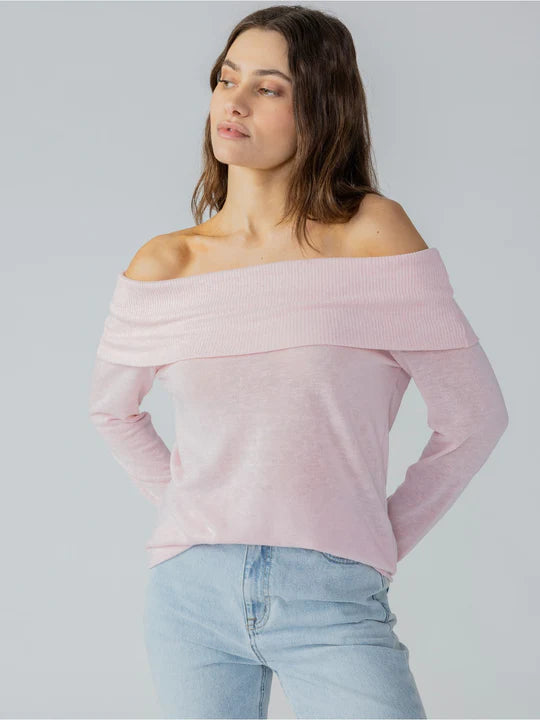 Love Letter Knit Top is Washed Pink