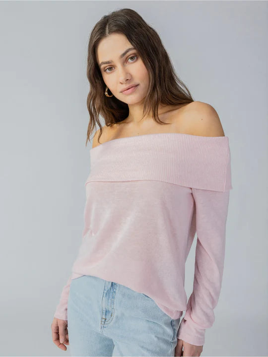 Love Letter Knit Top is Washed Pink