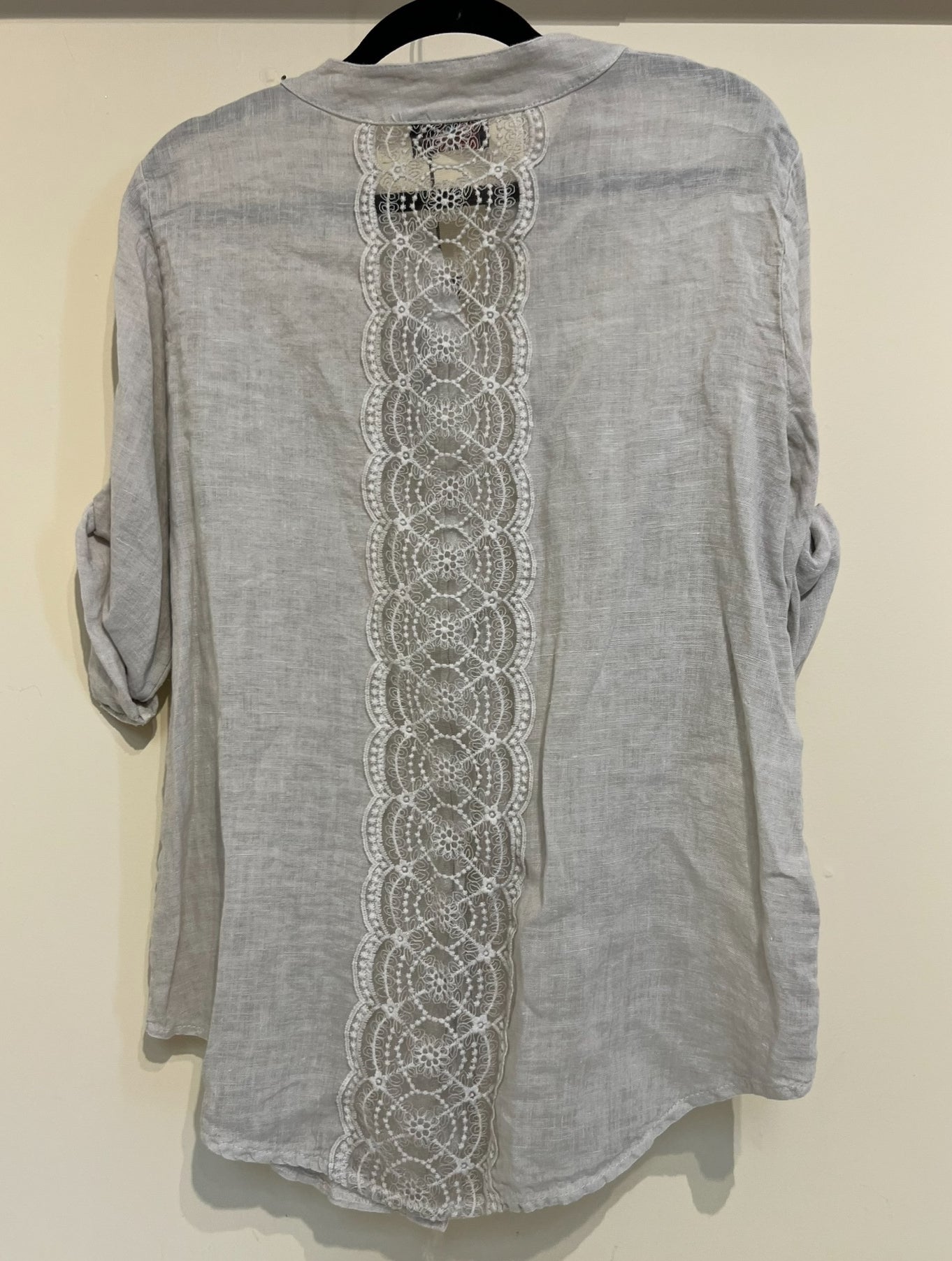 Linen and Lace Button Down