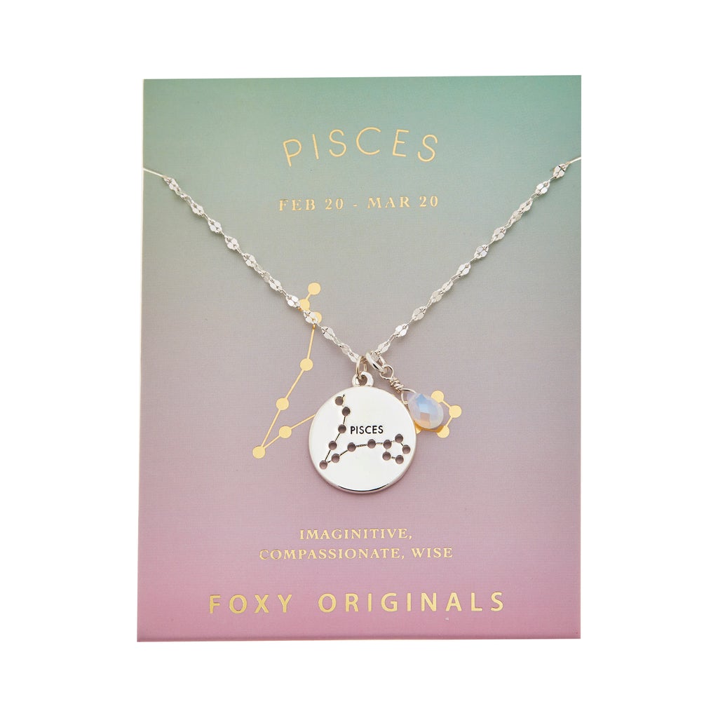 Pisces Necklace in Silver