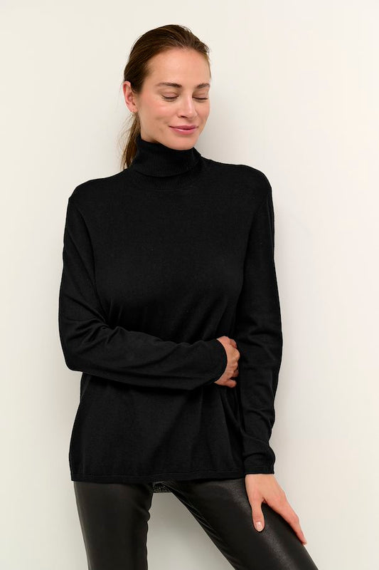 Annemarie Roll Neck Pullover in Black
